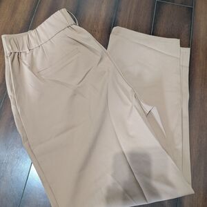 HALARA Women's Beige Straight Leg Pants